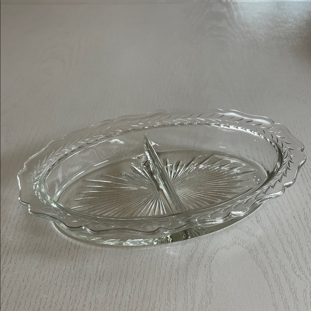 Vintage Starburst Relish Serving Dish